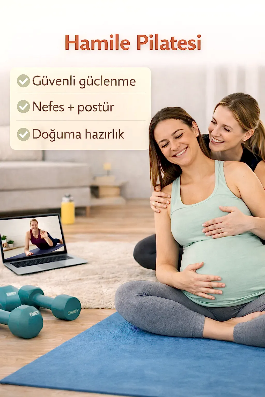 Hamile pilatesi online ders